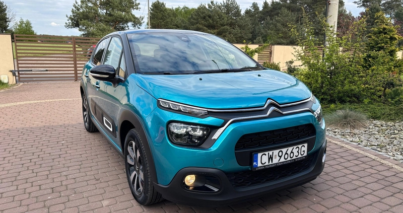 Citroen C3 cena 61900 przebieg: 11535, rok produkcji 2023 z Włocławek małe 742